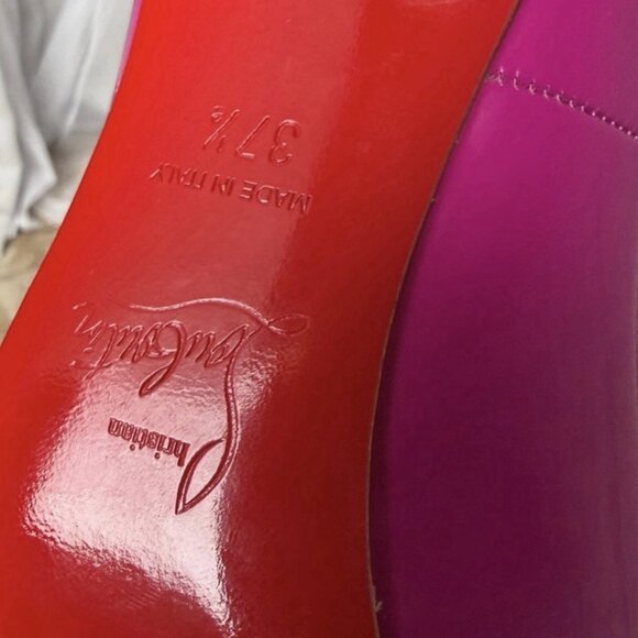 Christian Louboutin Pigalle Follies 120 Indian Rose 120mm Patent Heels - Picture 4 of 15